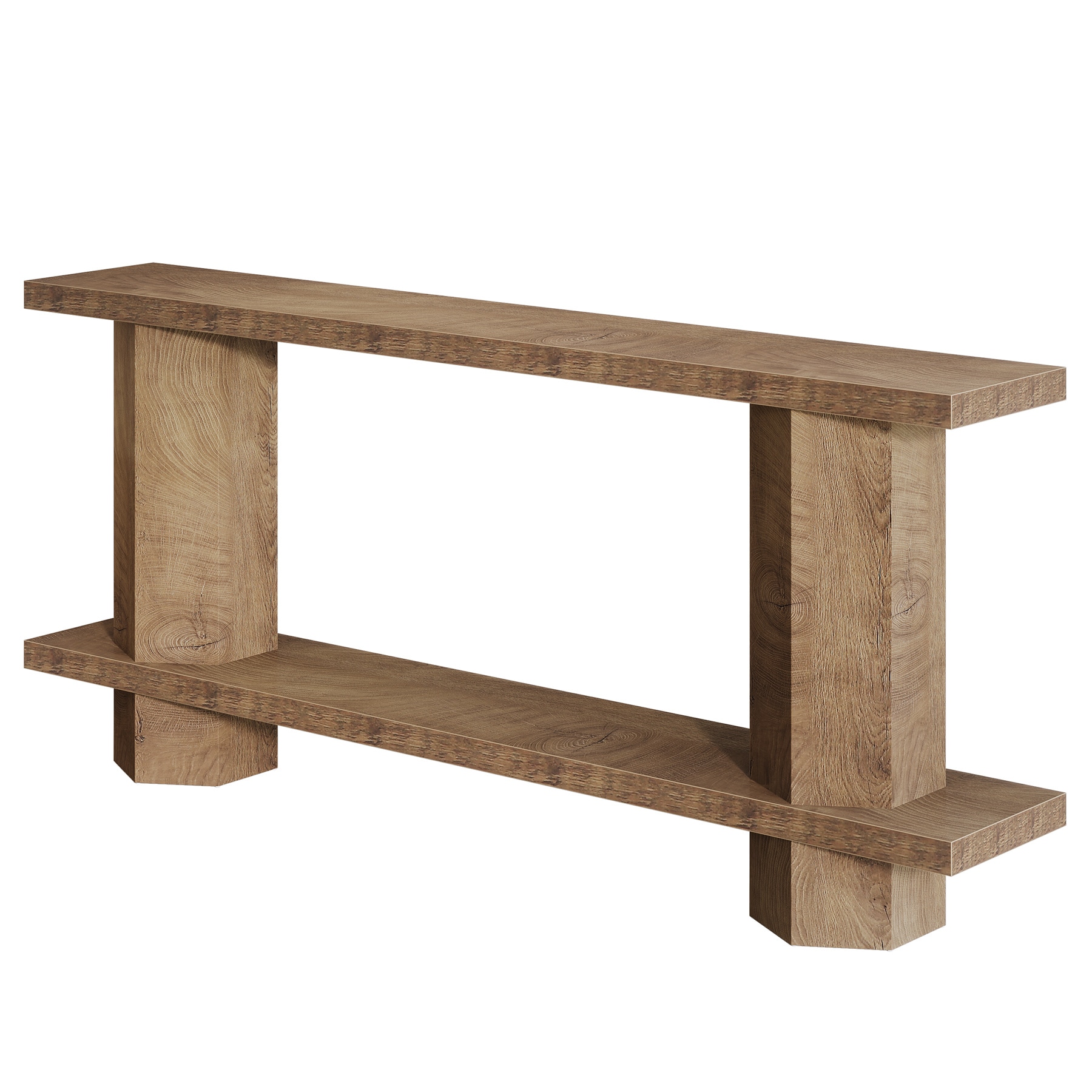 Console Table, 2-Tier Hallway Table Sofa Table Behind Couch_voghion.com